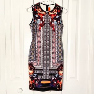 Clover Canyon Scarf Neoprene Scuba Bodycon Dress